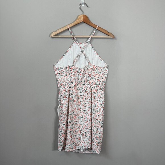 Abercrombie & Fitch Floral Dainty Mini Dress Women's Small White Cottage Boho - Picture 3 of 15